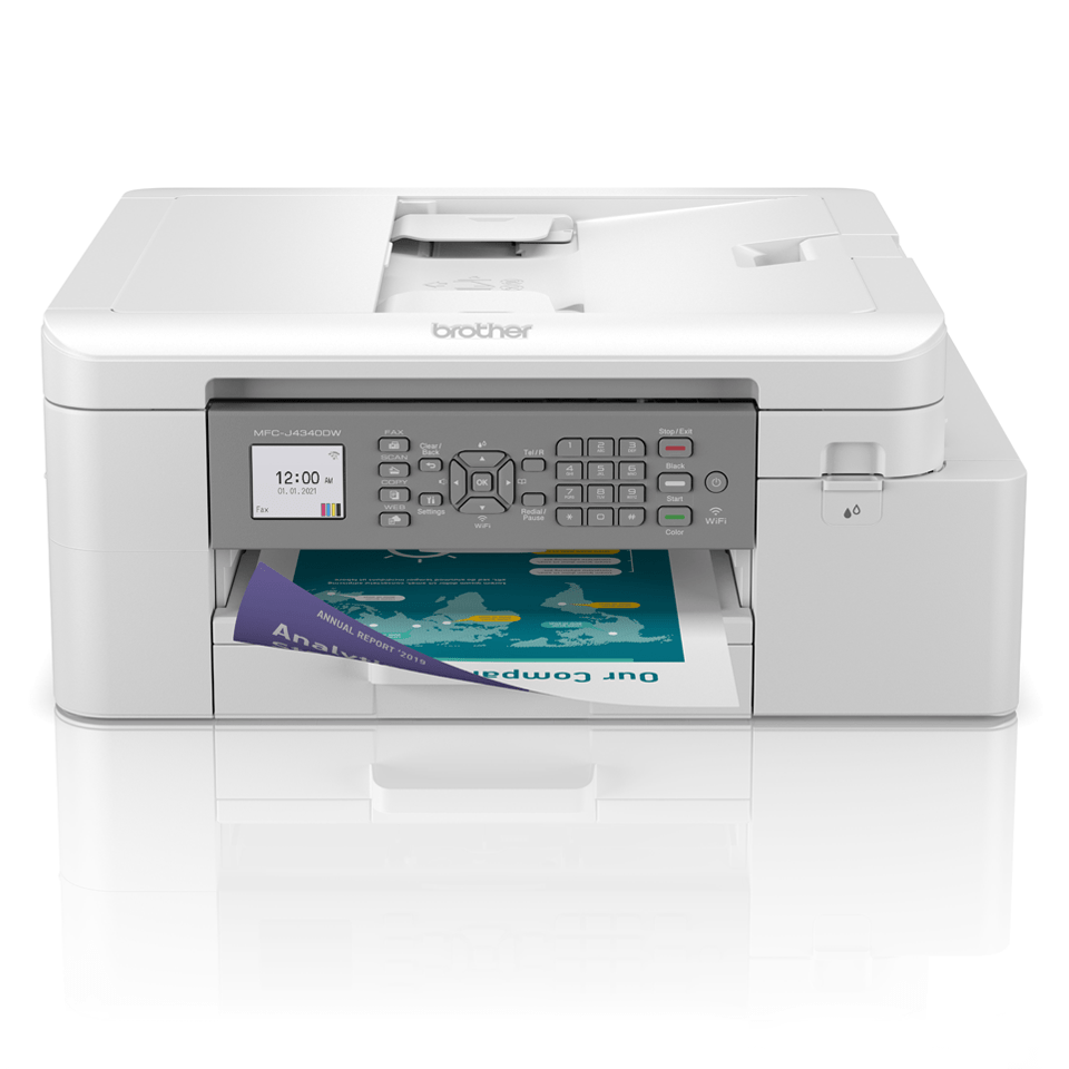 Profesionalus daugiafunkcinis (4-in-1) spalvotas rašalinis spausdintuvas MFC-J4335DW, skirtas darbui nauose
